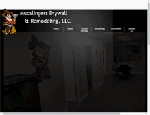 Tablet Screenshot of mudslingersdrywall.com